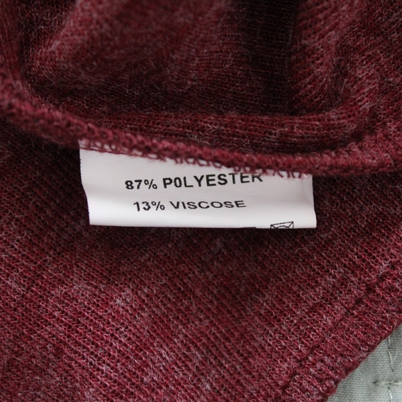 Flecked Burgundy High-Waisted Athleisure Skirt - Picture 8 of 8